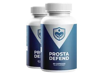 Prosta Defend supplement bottle Prosta Defend bottle closeup image
